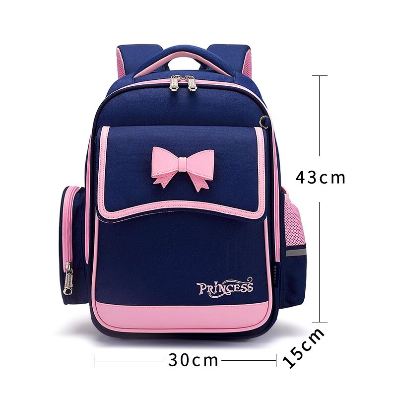 Zon Acht Boog Meisje School Rugzak Orthopedische Terug Kinderen Schooltassen Kid Zakken Licht Schooltassen Voor Meisjes: Pink big