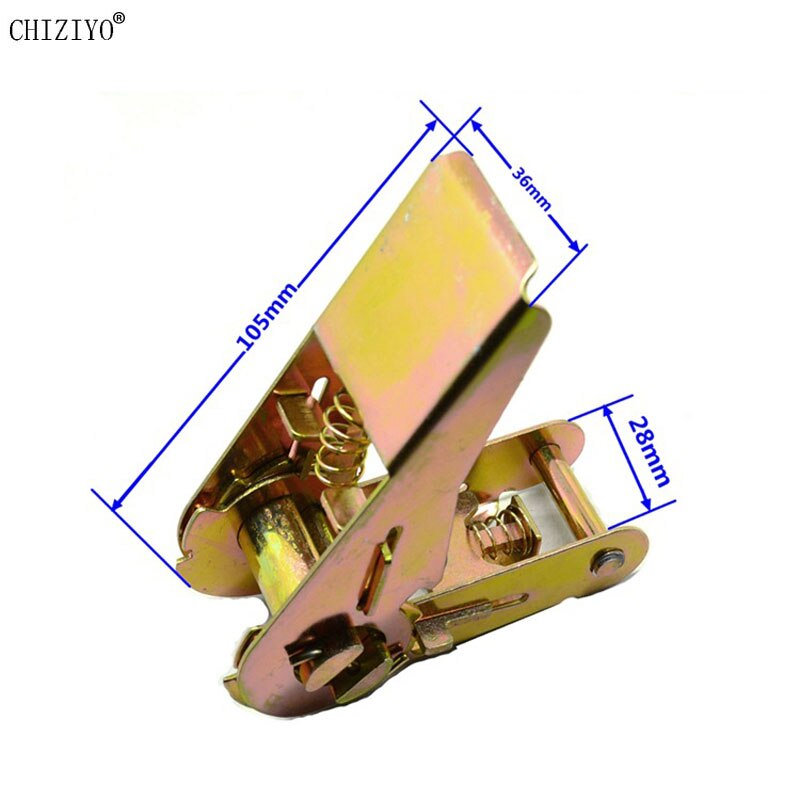 25mm x 3m Ratchet Tensioner Loop Lashing Straps Heavy Duty Ratchet Webbing Cargo For Cargo Trunk Wood Binding Strap