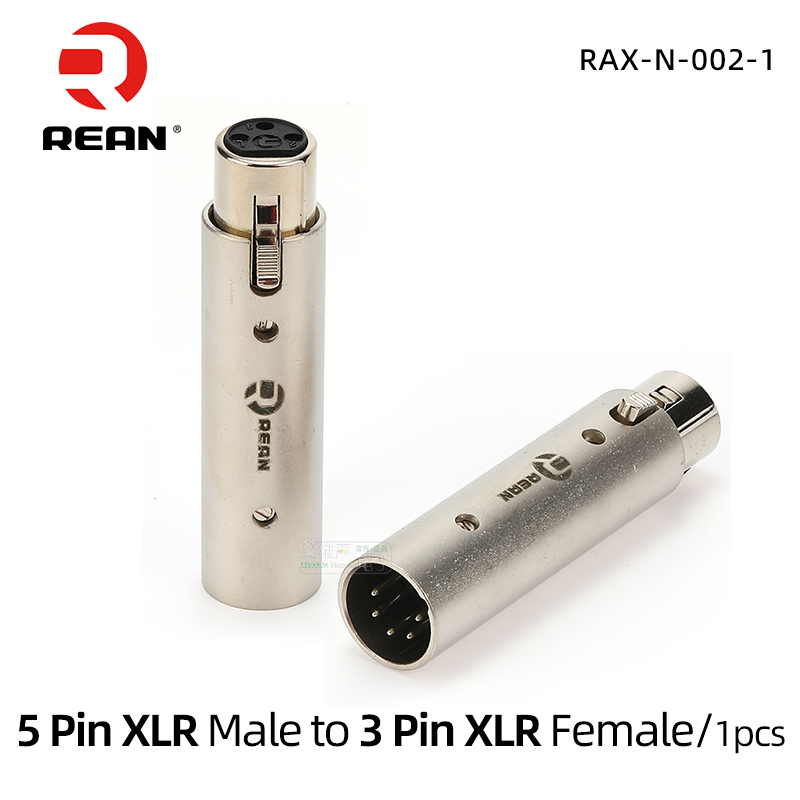 NEUTRIK's REAN Audio Video Conversion Adapter XLR to XLR, XLR to RCA, XLR to 6.35, 6.35 to RCA Female, 6.35 Female, 6.35 to 3.5