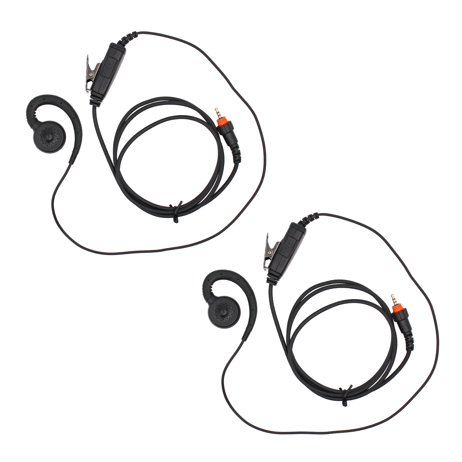 HKLN4487 HKLN4455 auricolare compatibile per Motorola CLP1010 CLP1040 CLP1060 CLP446 con microfono PTT HKLN4603 auricolare: Grigio