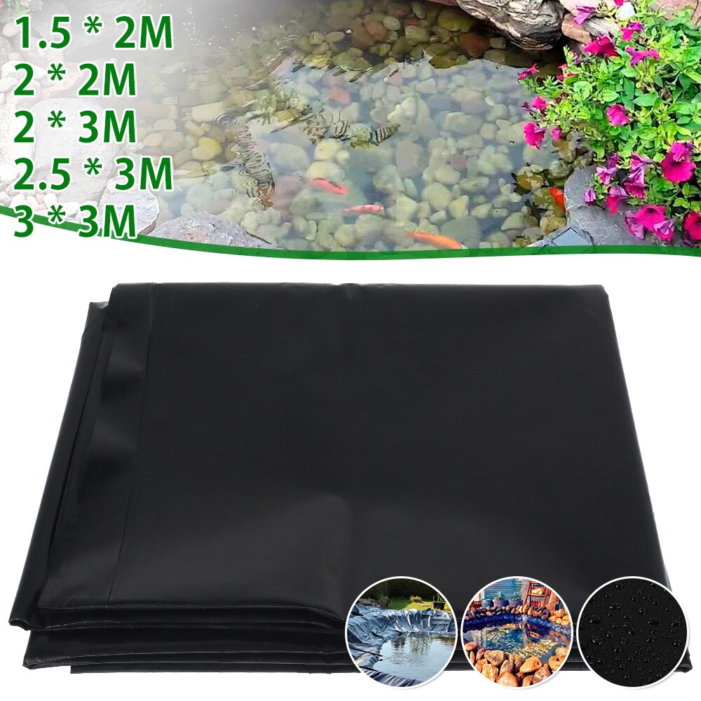 Fish Pond Liners Flexible Gardens Pools Membrane Waterproof Streams Fountains Reinforced Landscaping Liner Black