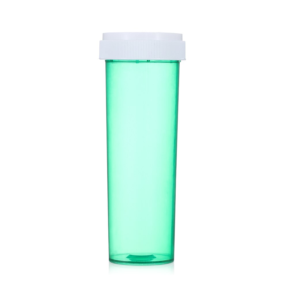 Paquete de pestañas postizas multicolores de , caja con forma de píldora a la , pestañas a rayas, cajas de plástico, estuche vacío, 1 unidad: Green