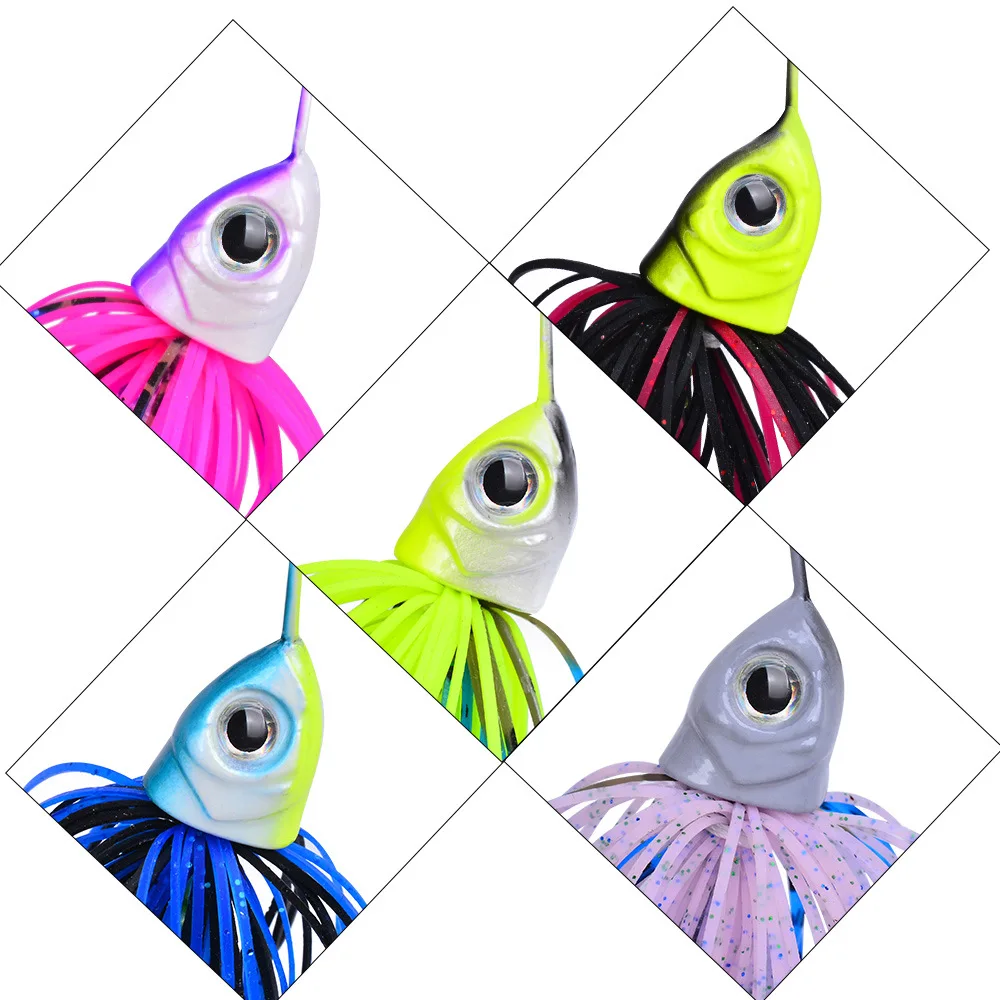 1pc 10g 14g buzzbait isca de pesca lantejoulas isca giratória fio isca weedless spinnerbait wobbler para baixo pique walleye peixe