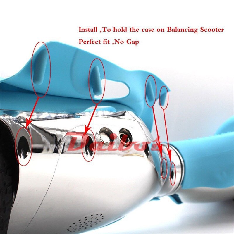 Auto-équilibrage Scooter électrique 6.5 pouces Anti-rayure coque en Silicone pour Hoverboard électrique Multi couleur coque en Silicone de protection