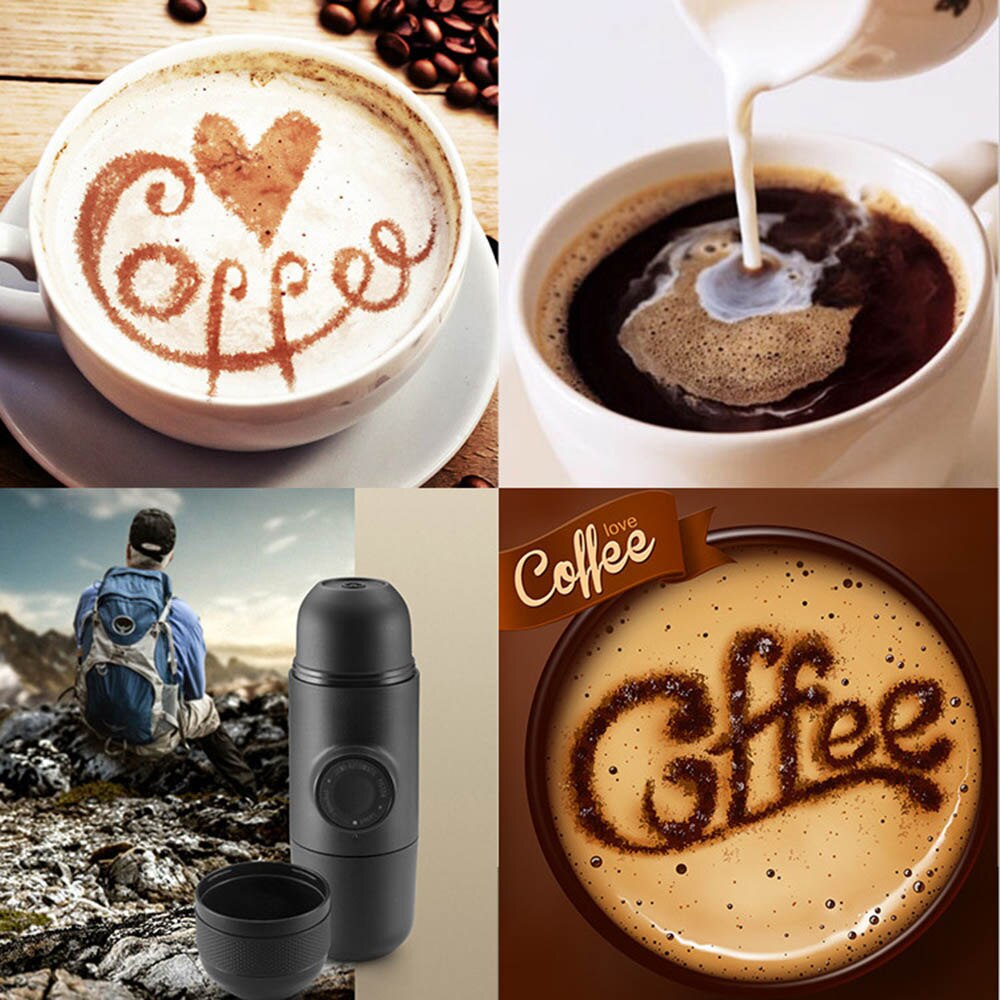 Manual Coffee Machine 70ml Portable Mini Hand-press Espresso Manually Handheld Pressure Espresso Coffee Maker Pressing Cup