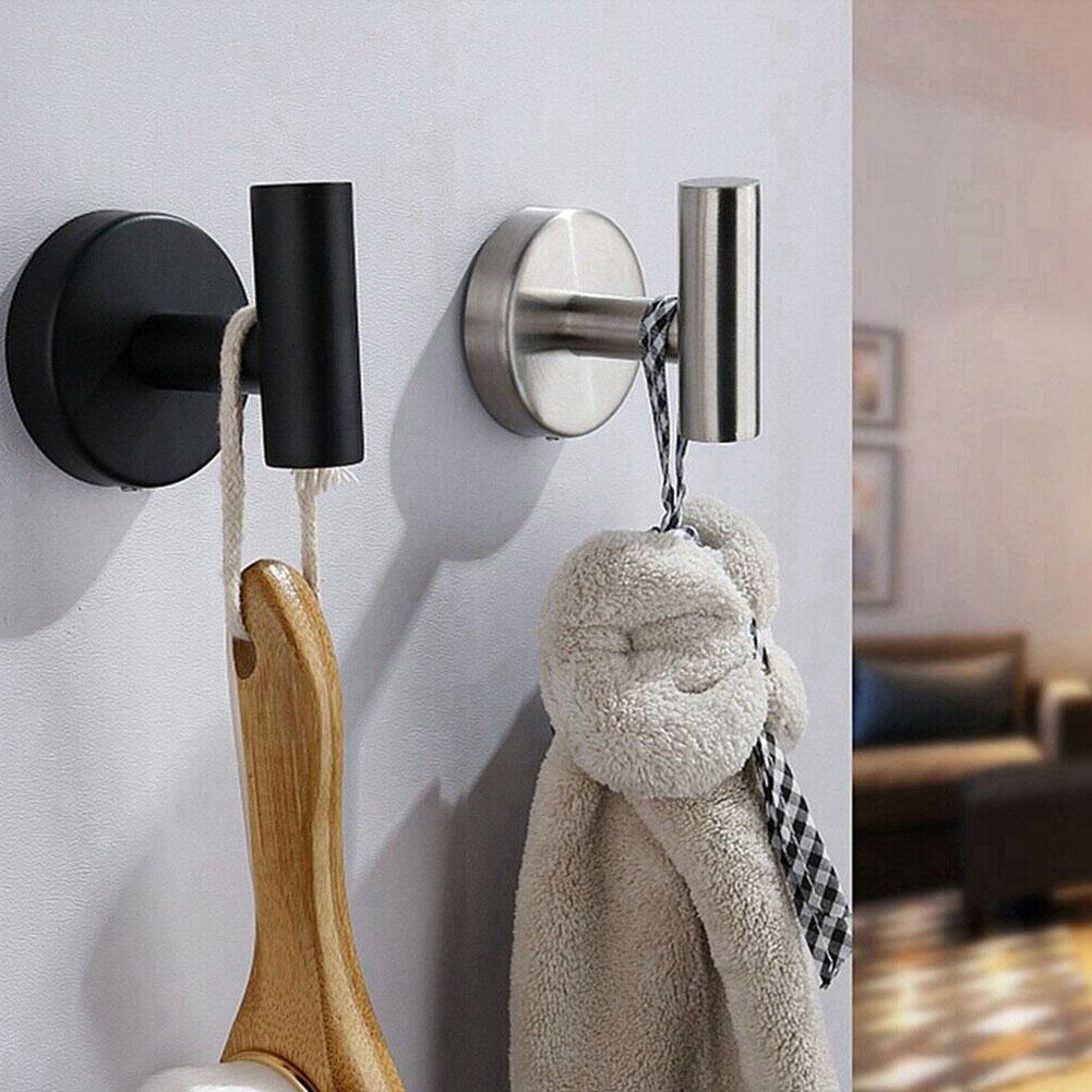 304 Steel Hooks Bathroom Indoor Kitchen Hallway Wall Hooks Hangings Nordic Row Wall Hooks Clothes Q9m8