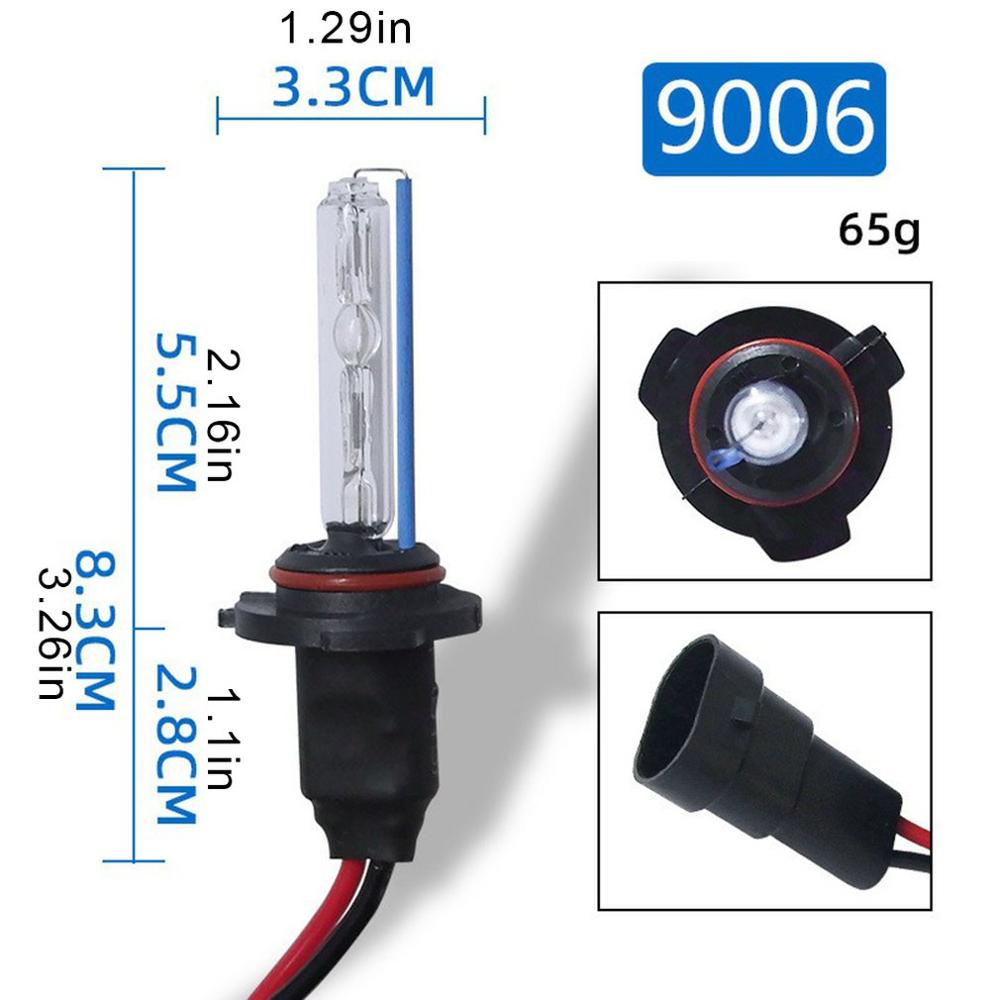 2 stk bil kjøretøy bil skjult xenon lampe xenon lys  hb4/9006 3000k-15000k lys tilbehør bil erstatning