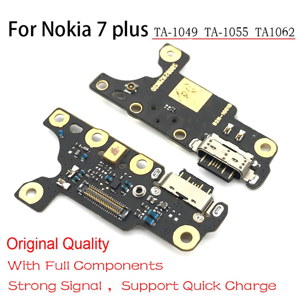 Alkuperäinen usb lataus latausportti telakointiliitin mikrofonilevy flex kaapeli nokia 6 7 plus 5.1 6.1 7.1 8.1 plus  x5 x6 x7 usb board