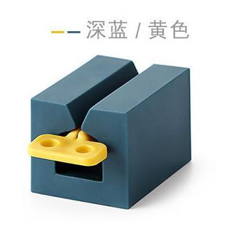 1Pc 4 Colors Home Plastic Toothpaste Tube Squeezer Easy Dispenser Rolling Holder Bathroom Supply Tooth Cleaning Accessories: DarkBlue