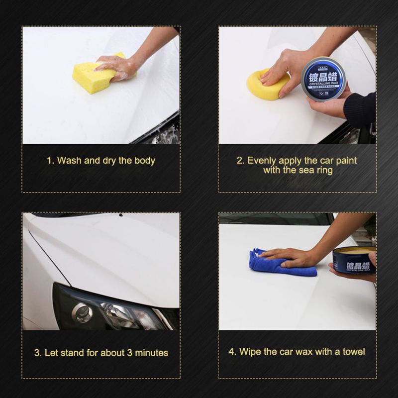 Revestimiento de cera para cristal, resistente al agua, chapado en automático, revestimiento de cera sólida para pintura de coche