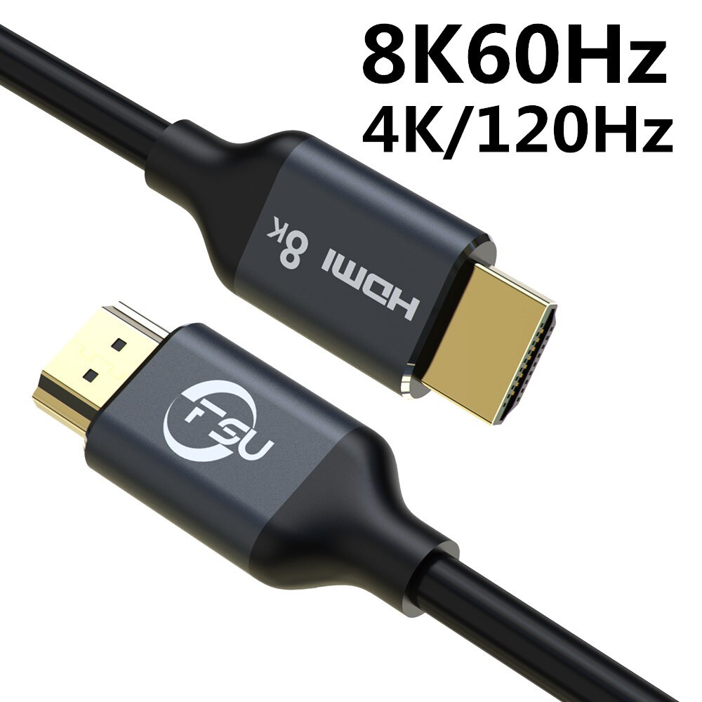 CABNEER 8K HDMI 2.1 Kabel 10m – 48Gbps, 8K@60Hz, 4K@120Hz, EARC, HDR, Nylon Vlechtwerk – Geschikt Voor TV, Laptop, Soundbar