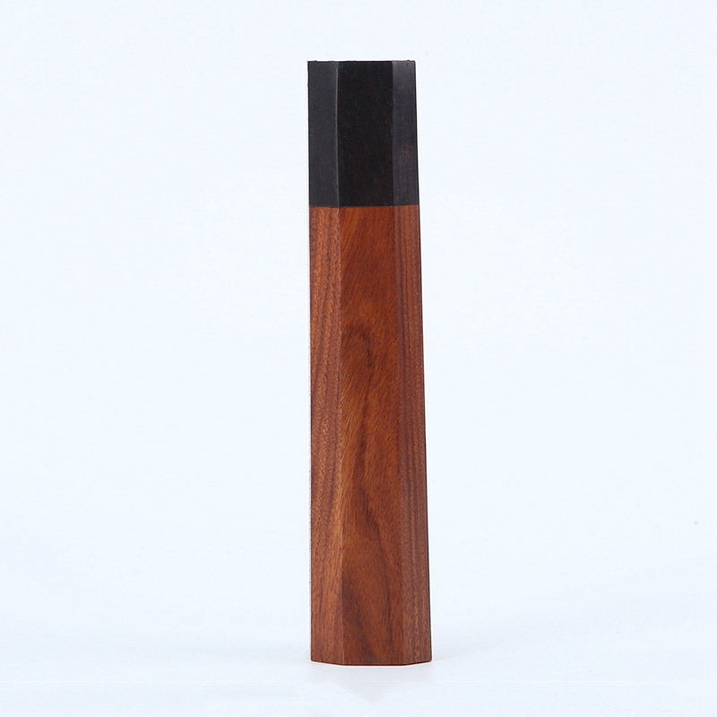 Japanischer kochmesser griff diy küchenmesser umwelt freundliches holz messer, das details zubehör achteckiger griff macht