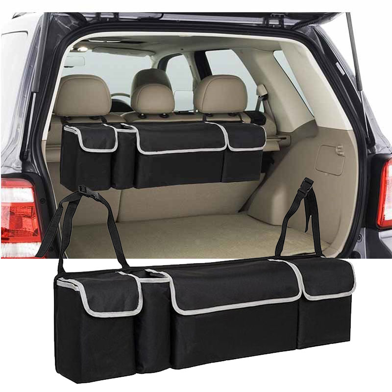 Vehemo Multi-Pocket Oxford Doek Seat Opslag Auto Storage Kofferbak Multifunctionele SUV Multi-Gebruik Auto Opslag
