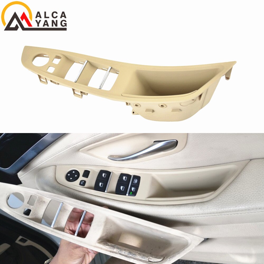 Rechterhand Drive Rhd Voor Bmw 5 Serie F10 F11 Grijs Beige Zwart Auto Interieur Armsteun Handvat Inner Panel pull Trim Cover