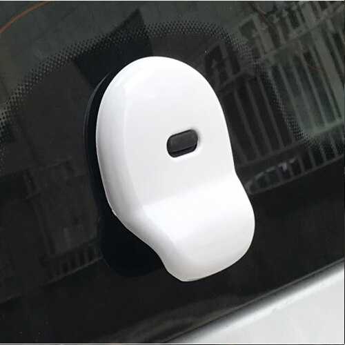 For Mercedes Smart 453 Fortwo ABS Plastic Car Trunk Door Handle Cover Stickers Exterior Decoration Modification Car Styling: White
