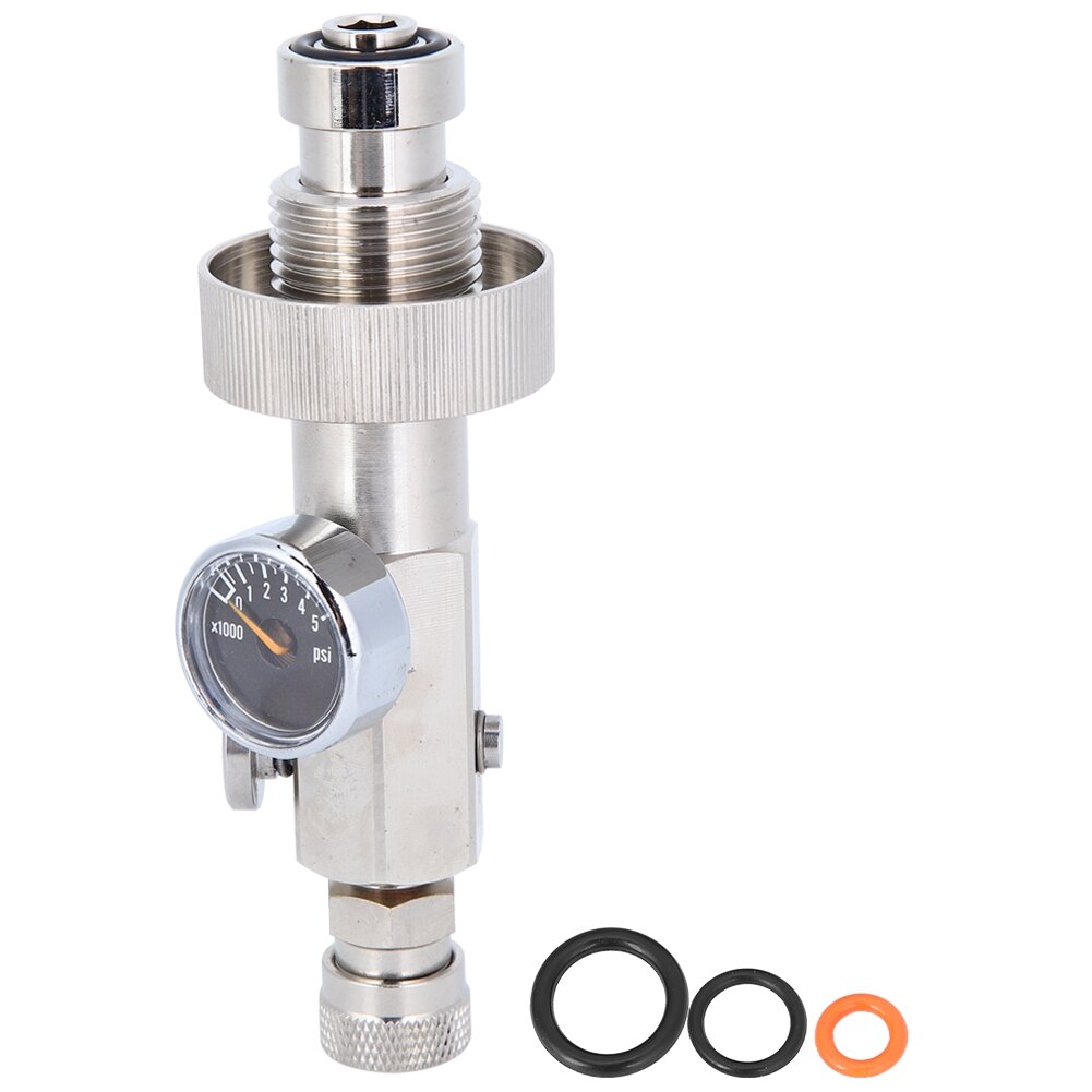 Hex Inflation Valve Stainless Steel Inflation Valve High Pressure Fire Protection Inflation Valve Diving Oxygen Cylinder