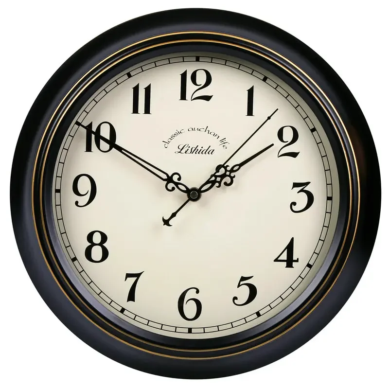 Zegary ścienne w stylu retro mechanizm zegara robić salonu ciche skandynawskie zegarki robić sypialni blać artystyczne akcesoria wewnętrzne dekoracja wnętrz: Jasne