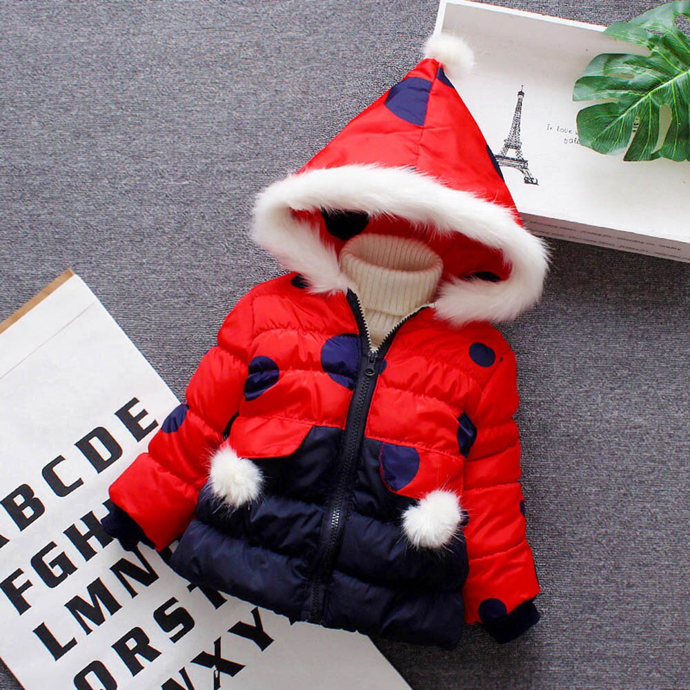 Baby Infant Girls Fur Winter Warm Coat Cloak Jacket Thick Warm Clothes Baby Girl Cute Hooded Long Sleeve Coats Jacket