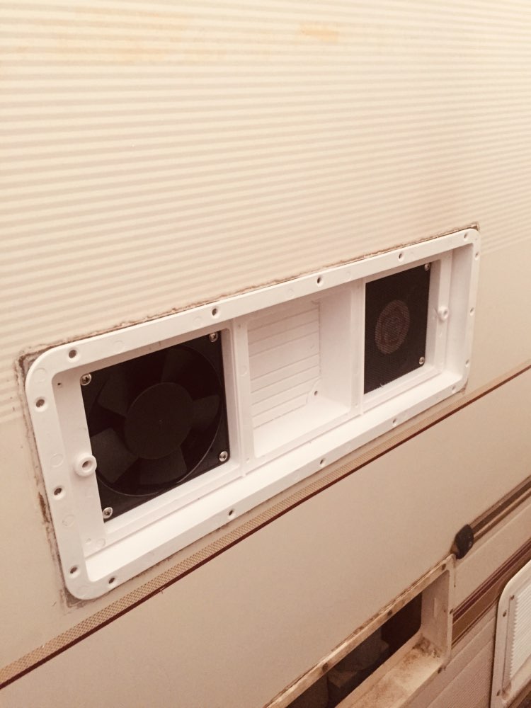 Tovejsstrøm luft ind og ud ventilator rv side luft ventilation trailer campingvogn ventilator blæser lav støj og stærk vind blæser blæser 12v 220v