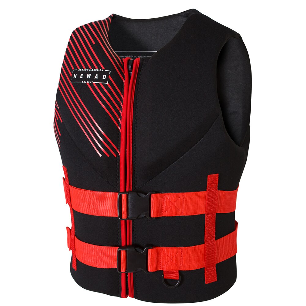 Adult Life Vest Jacket PFD Buoyancy Swimming Boating Ski Surfing Survival Drifting Motorboat Water Sports Surfing: Red / S