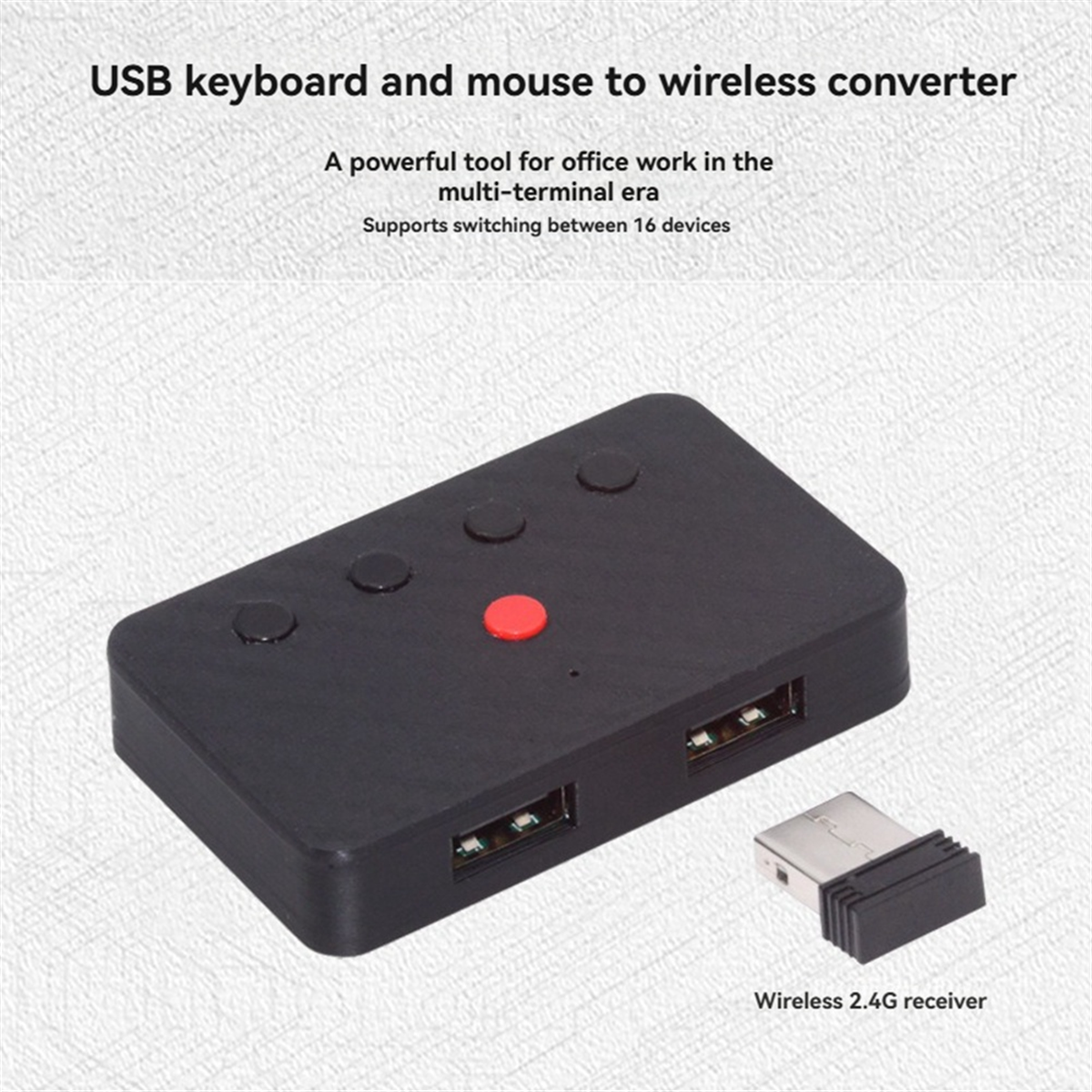 USB Keyboard and Mouse Bluetooth 5.3 Adapter USB Wired Keyboard Mouse to Wireless Bluetooth Converter