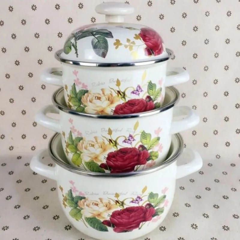 CASSROLE COOKING POT ENAMEL KITCHEN UTENSIL Cookware Ceramic Pot Cooking Casserole Dish Ceramic Cookware Soup Pot Stew Pot