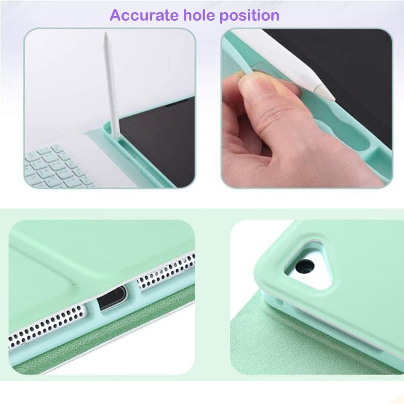 Case For iPad 10.2 9.7 5th 6th 7th Generation bluetooth Keyboard Case for iPad Air 1 2 3 Pro 10.5 11 12.9 Cover