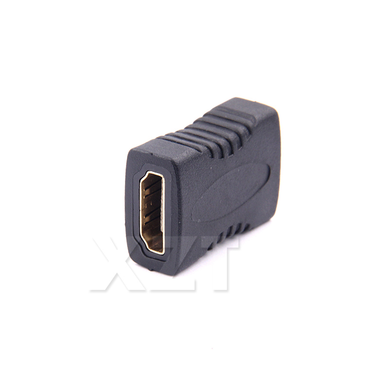 2 pçs cabo extensor 1080p 4k * 2k 3d hdmi-fêmea compatível ao acoplador fêmea do conector do marceneiro adaptador banhado a ouro para a tevê do portátil