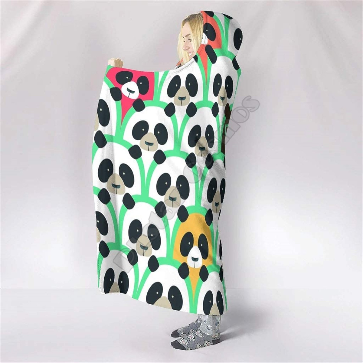 Cat Hooded Blanket Adult colorful child Sherpa – Vicedeal