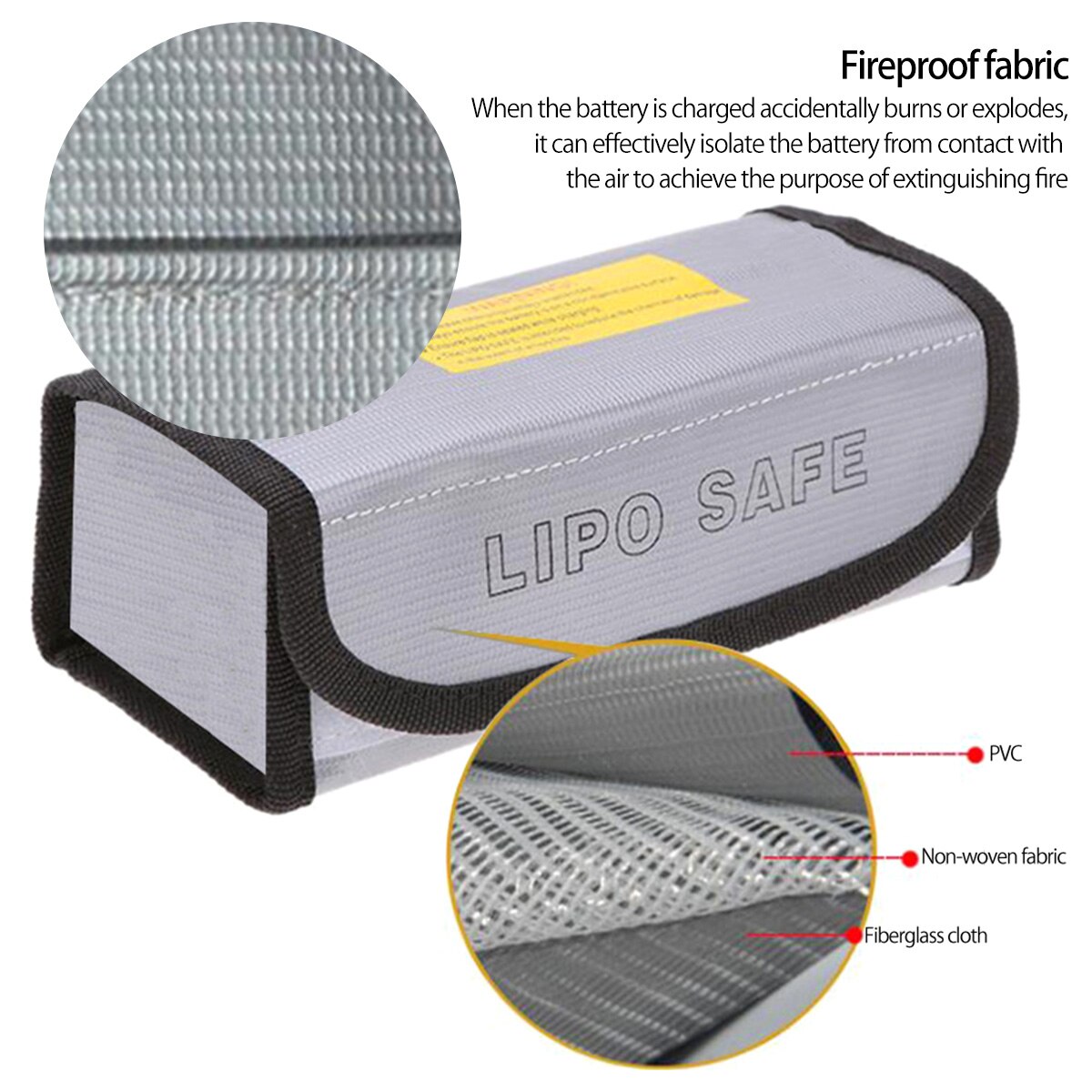 Draagbare Lithium Batterij Guard Bag Brandwerende Explosieveilige Veiligheid Lipo Batterij Tas Guard Veilig Opladen Sack Batterij Rc Onderdelen