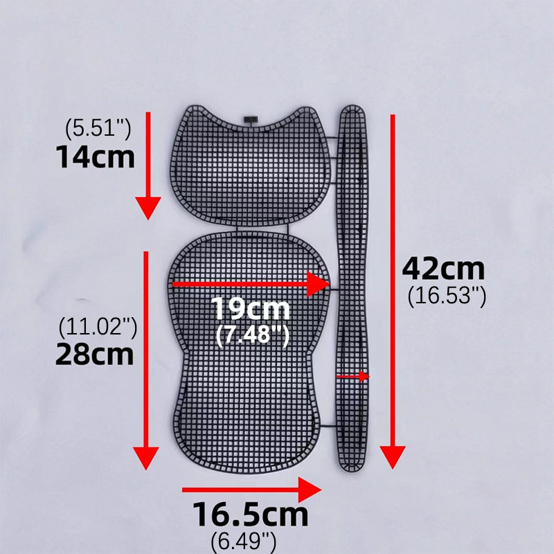 Diy Hoefijzer Draagtas Schouder Handtassen Mesh Breien Voering Weven Plastic Gaas Vel Fluwelen Hok Trim Tools Breien Helper