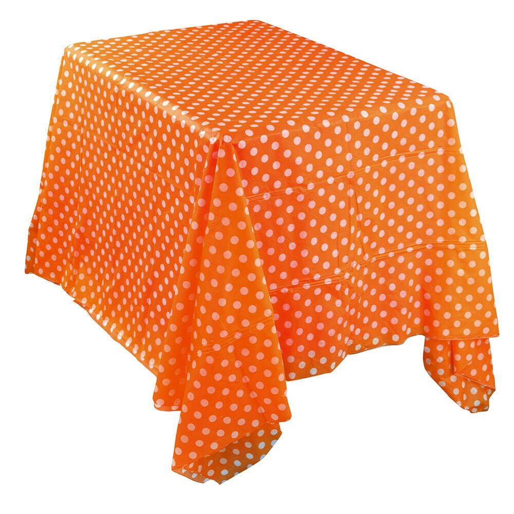 25 # Plastic Tafelkleed Tafelkleed Cover Party Bruiloft Catering Evenementen Servies Tafel Rok Decoratie 11 Kleuren: Orange