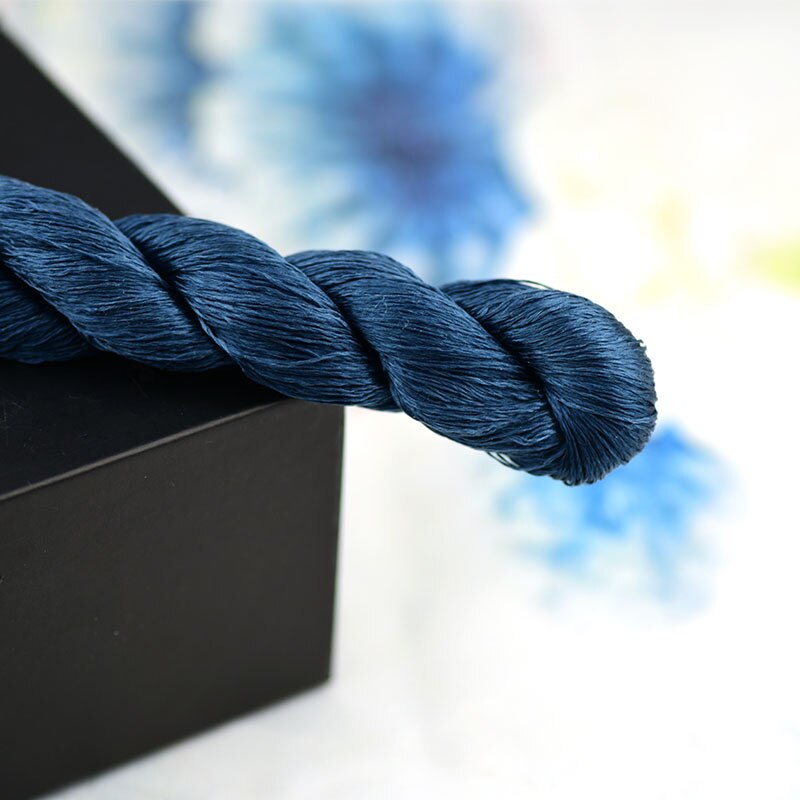 silk embroidery thread / 100% silk thread /hand embroidery embroider cross stitch/indigo series/8 gradient colors: 5