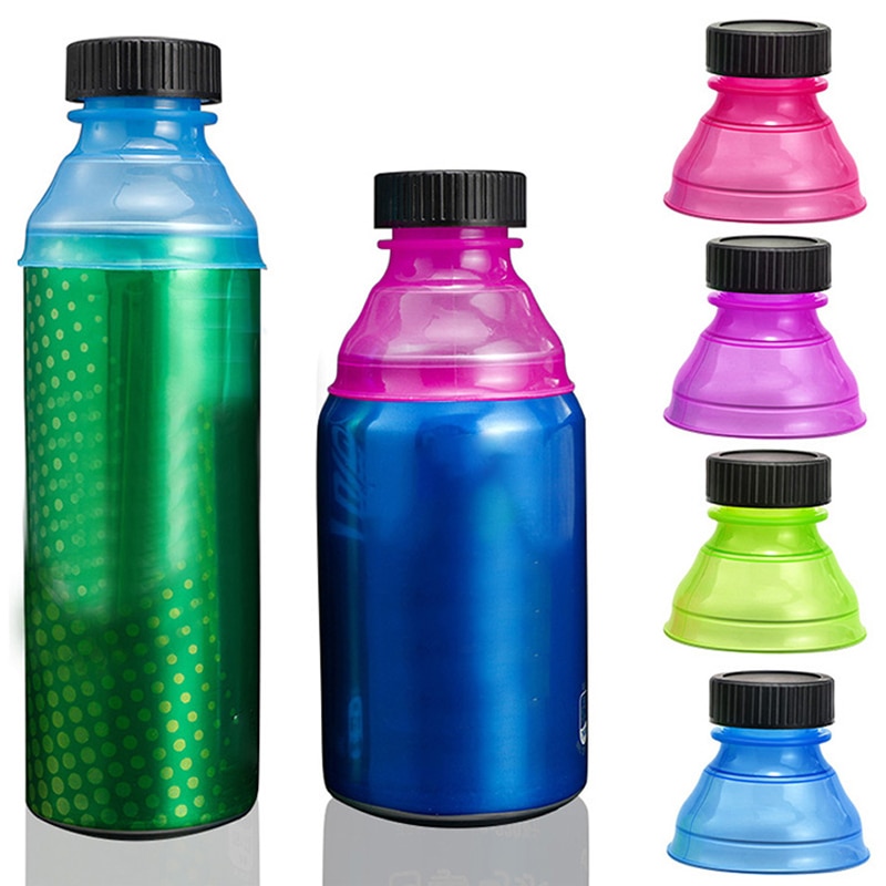 Couvercle de canette de boisson réutilisable, 3 pièces, couvercle rabattable de bouteilles de Soda, de bière, récipient supérieur, fermeture anti-fuite, bouchon de bouteille de boisson