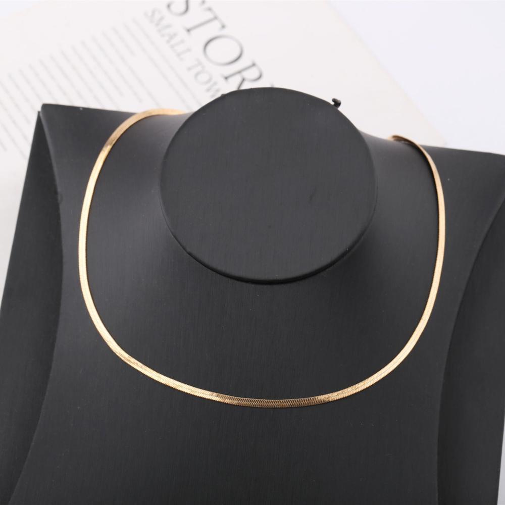 Sieraden zilveren slangenketting kettingen heren dames koperen basis goudkleurige sieraden fabrieksprijs  n09142