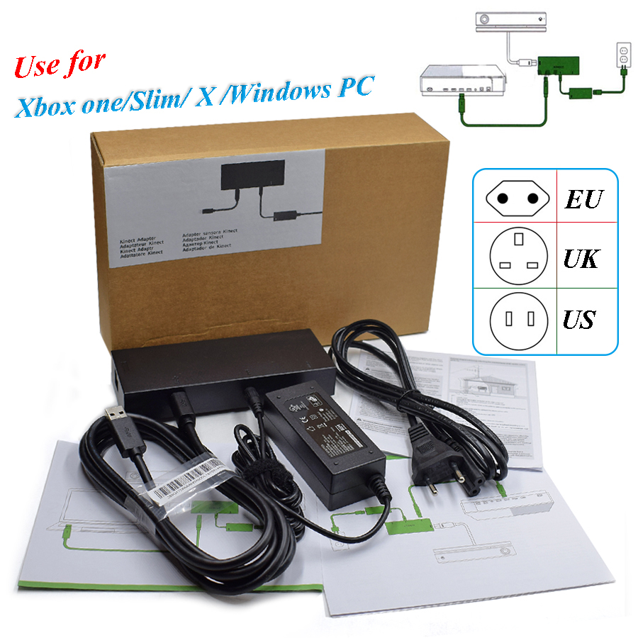 Version Kinect 2.0 Sensor AC Adapter Power Supply for Xbox one S / X / Windows PC , for XBOXONE Slim/X Kinect Adaptor