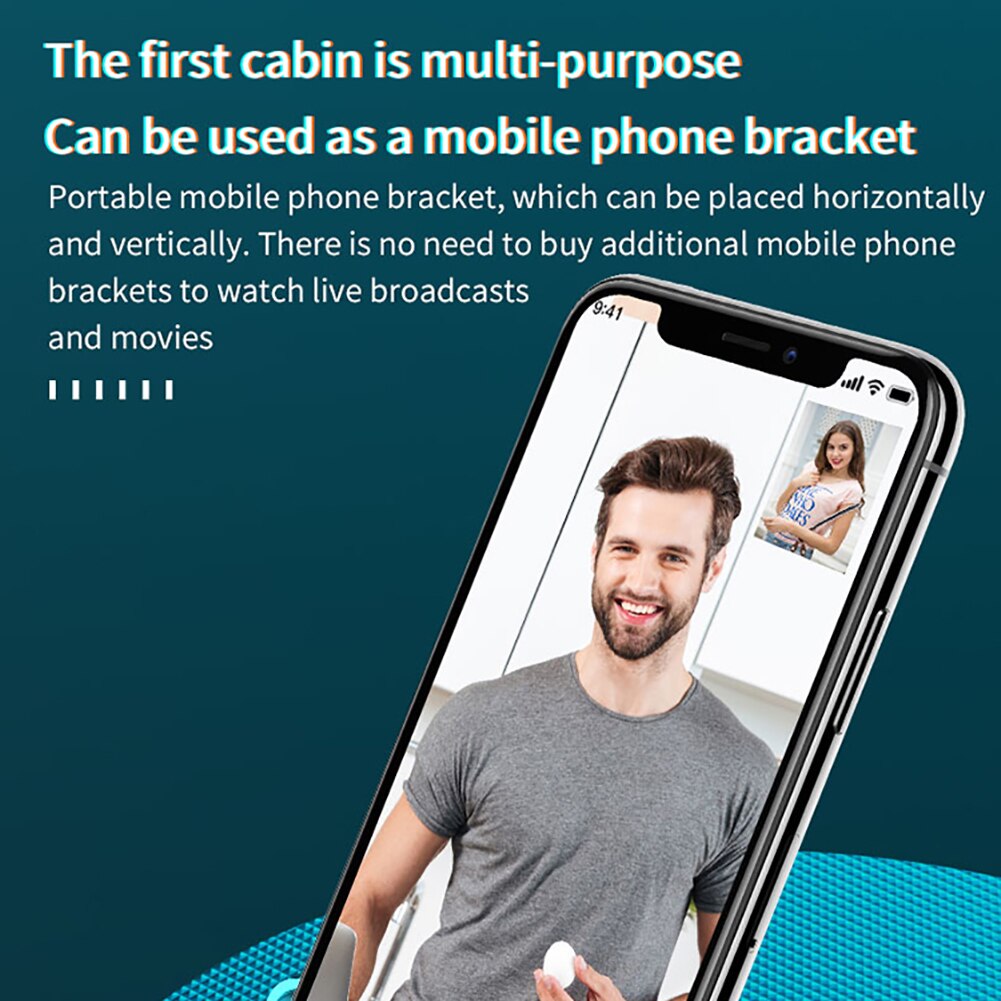 Bluetooth 5.0 Headset Single Earbud Wireless In-ear Earphone Stereo Earphone Earbud