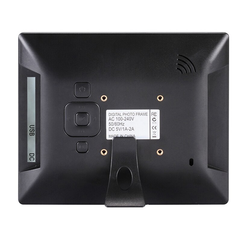 Stand-Alone Desktop Clock Machine 8 Inch Digital Photo Frame Calendar Alarm Clock HD Clock Machine Photo Album-US PLUG