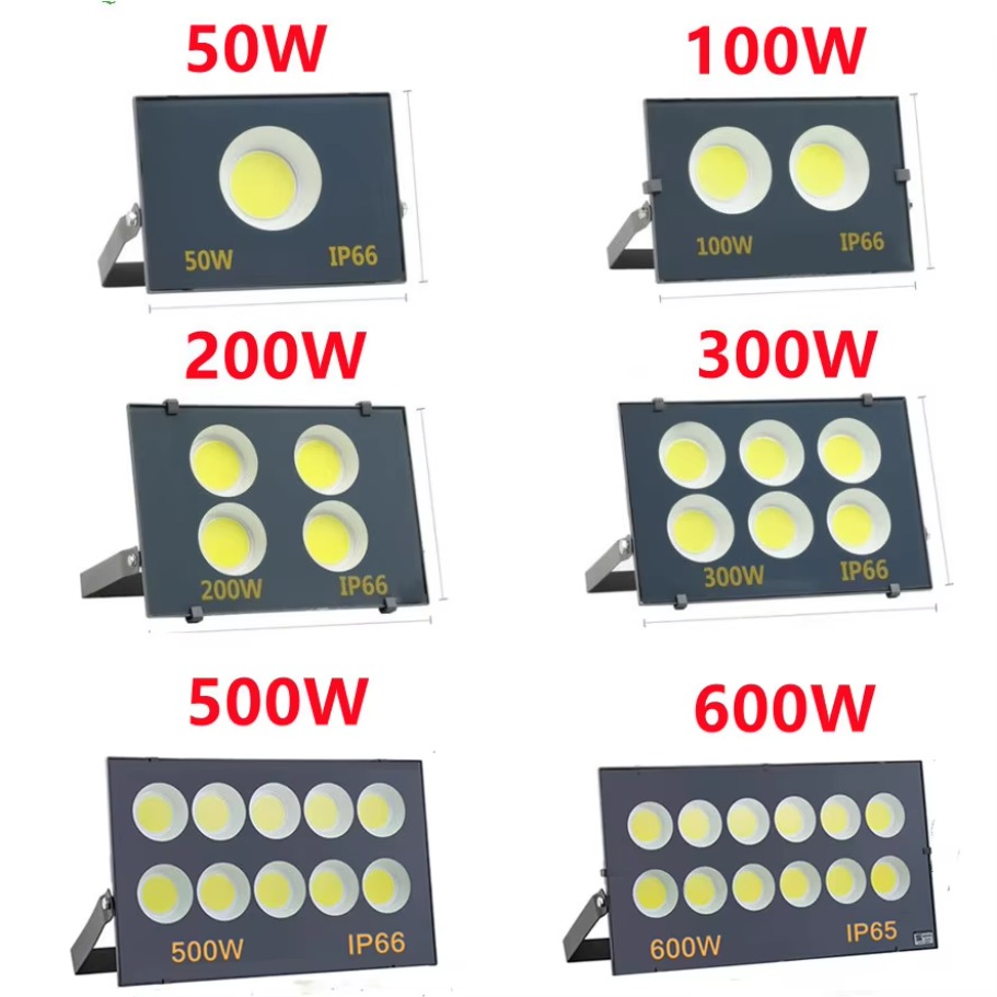 Led udendørs projektør spotlight  ip66 vandtæt lampe  ac220v led projektør have gadelampe 50w 100w 200w 300w 500w 600w