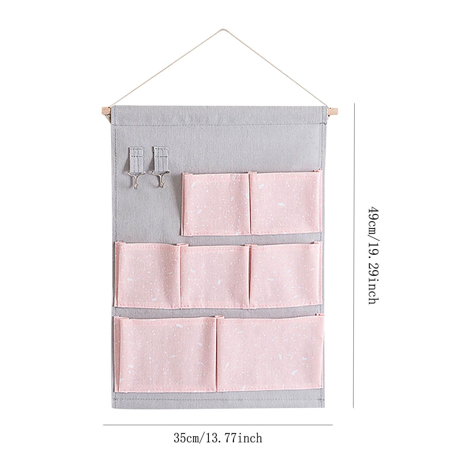 Organizador colgante de tela con bolsillos, Bolsa de almacenamiento de artículos diversos de montaje en pared, impermeable, tela para el hogar, organizador de armario, 25 #