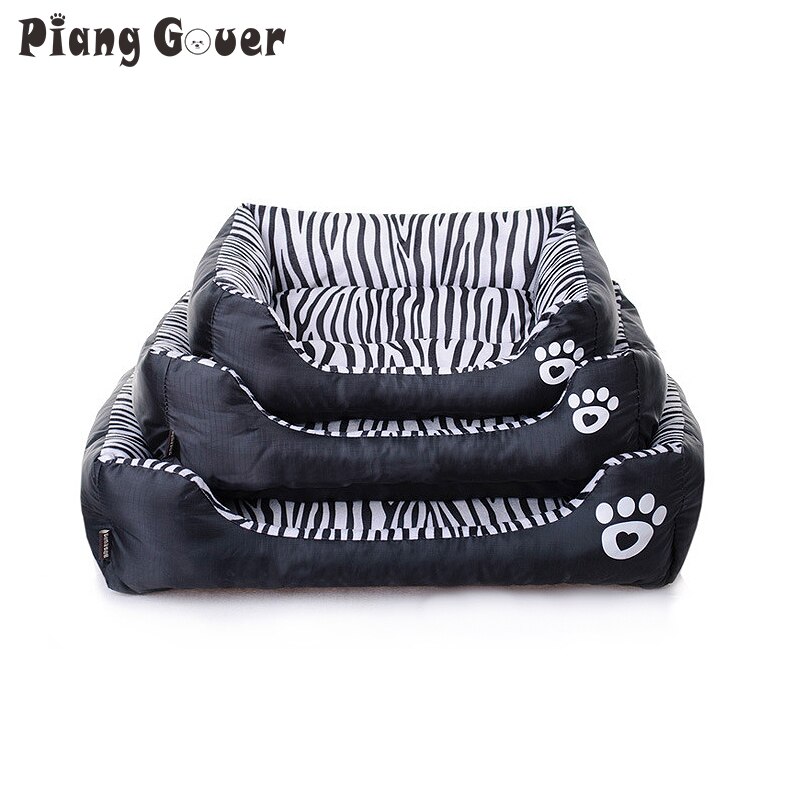 Dog Bed Zebra Print Pets House Cartoon Puppy Beds For Small Larger Dogs Pets Cats House