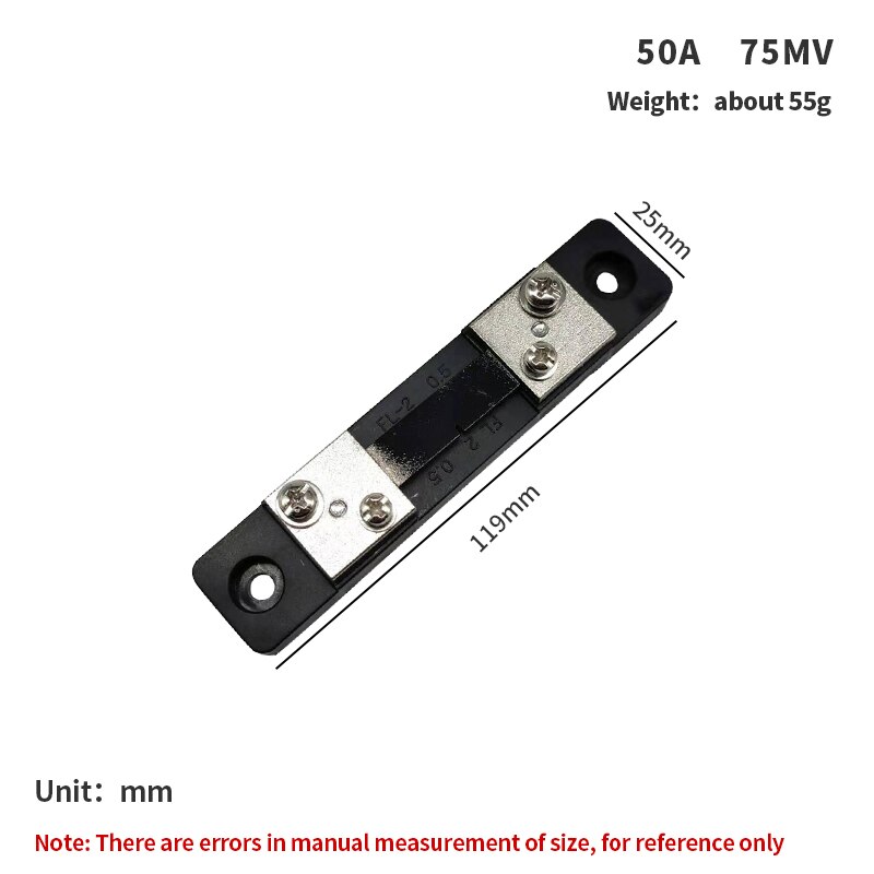 1PC FL-2 10A 15A 20A 30A 50A/75mV External Shunt DC Current Meter Shunt resistor For Digital Ammeter amp DC amperometro Pointer