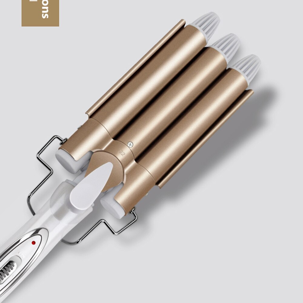 Hair Curling Wand Triple Barrel Hair Curler Irons Big Wave Hair Waver Styling Tools Hair Crimping Iron Hair Curling Iron