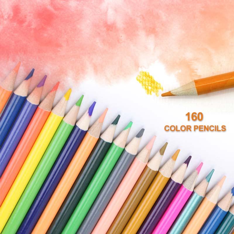 160 color pencil oil painting sketch color portable pencil school art supplies