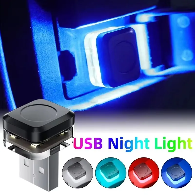 Universal USB Car Interior Ambient Atmosphere Light LED Signal Lights Auto Reading Lamp Decorations Car Interior Accessories