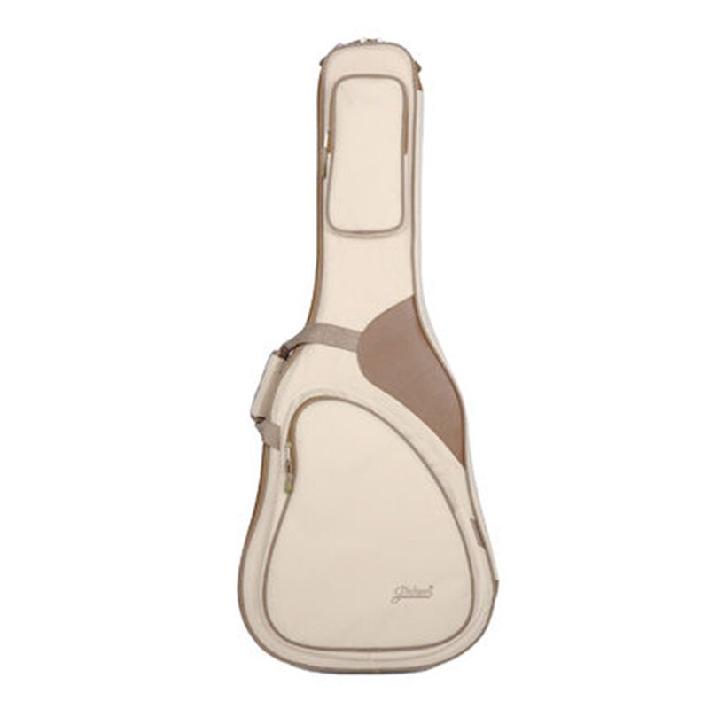 Sac pour guitare classique acoustique 41 pouces, sac à dos réglable sangle d&#39;épaule Portable épais rembourré noir: beige