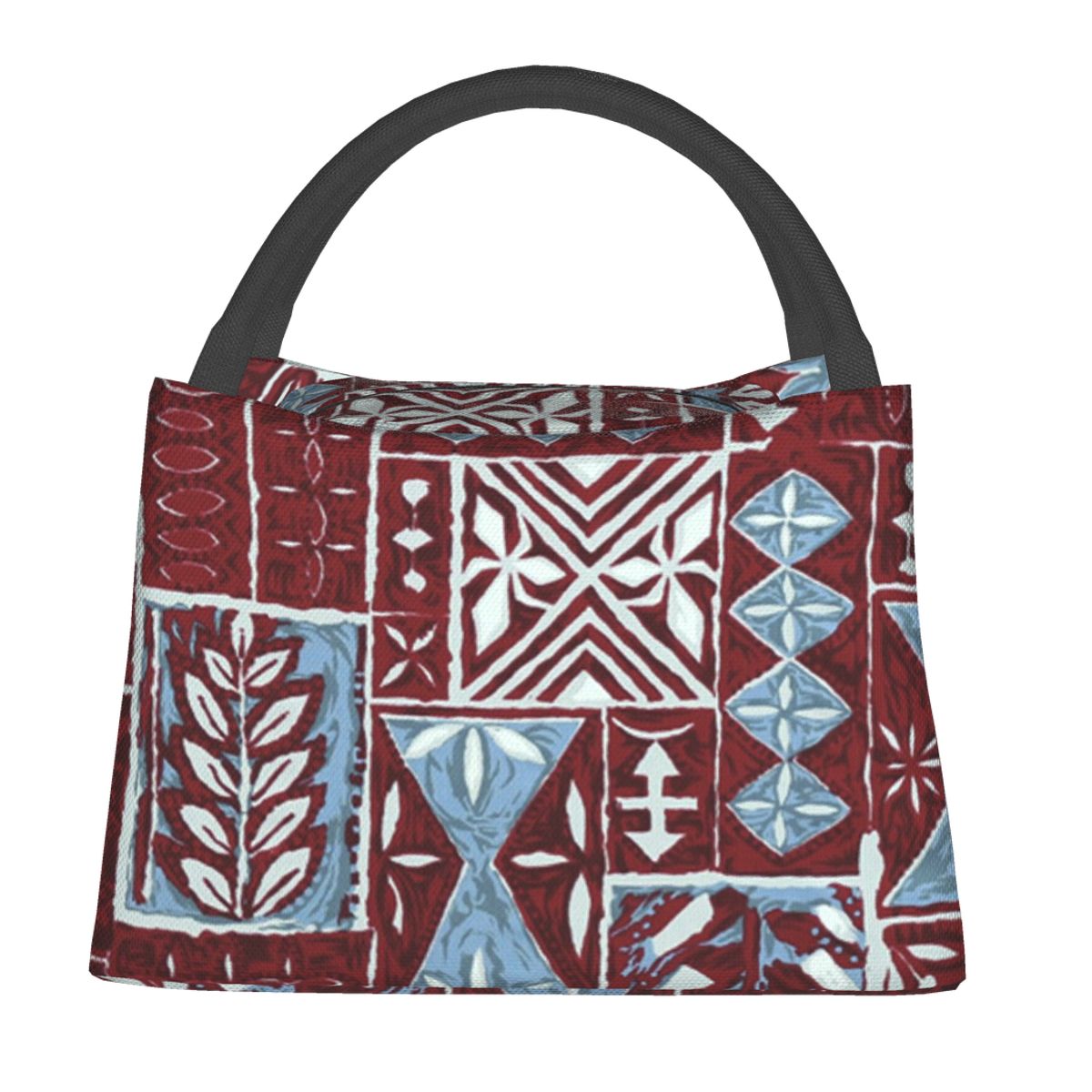 Geïsoleerde Warmte Lunch Zakken Hawaiian Tapa Doek Stof Afdrukken Thermische Vrouwen Picknick Bento Jongens Mannen Verse Pouch Voedsel Koeltas