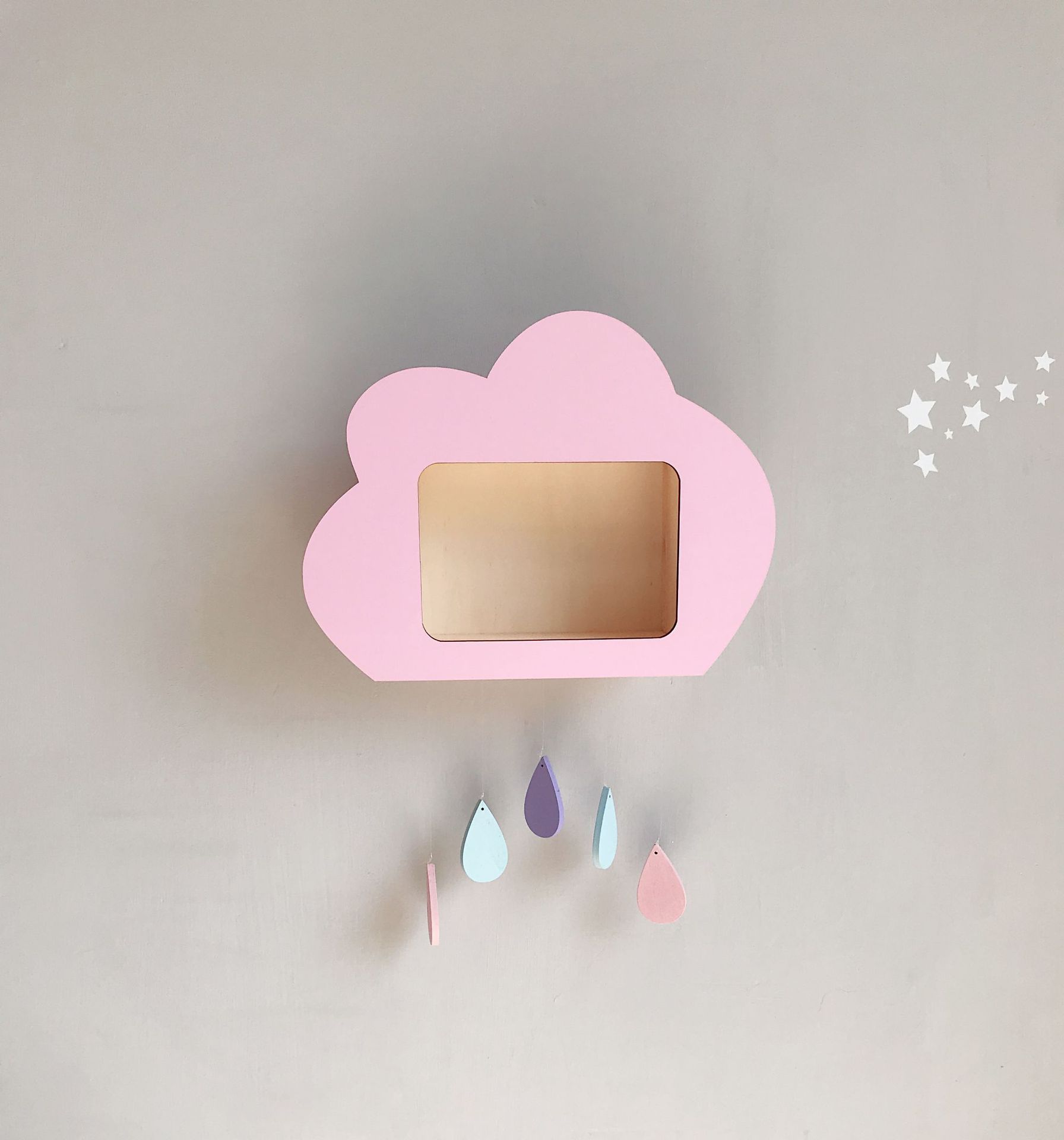 Nordic Wall Hanging Wooden Cute Cloud Storage Hold... – Grandado