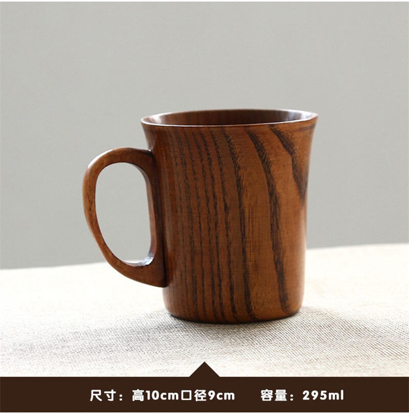 Personality Mug Simple Luxury Cup Couple Cup Chinese Style Coffee Mugs Drinkware Retro Wood For Friends: Light Green
