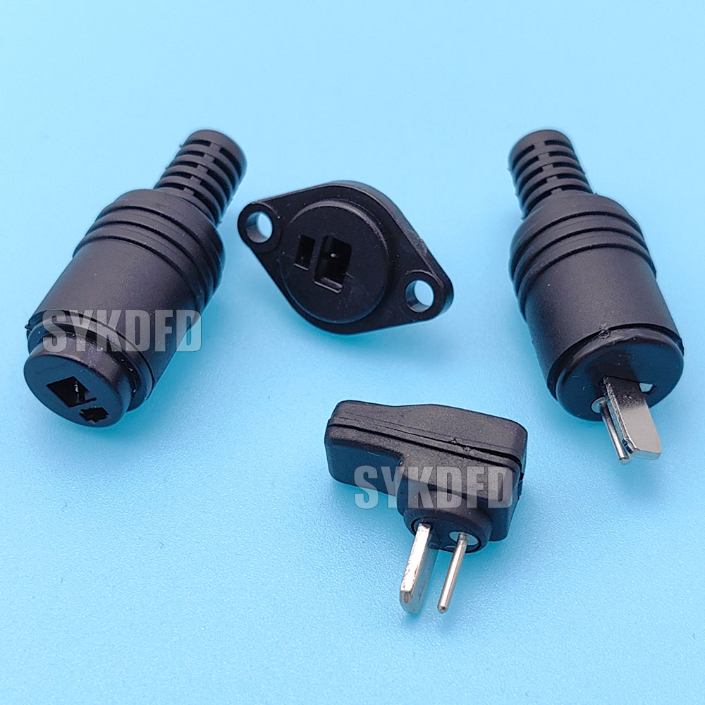 2Stift Schwarz Lärm Stecker Lautsprecher und HiFi Stecker Schraubklemmen Stecker Energie Audio- Lampe Signal Stecker Adapter